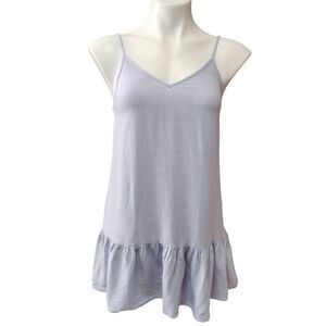 L.A. Hearts Chambray tunic mini top tier ruffle size XS